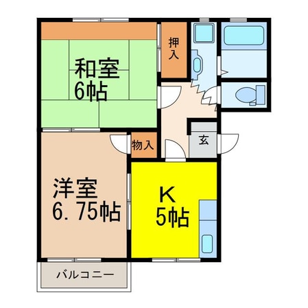 パークハイツ北原の物件間取画像